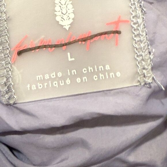 NWT Free people Movement Purple Black quilted sherpa jacket size L retai… - Picture 10 of 10